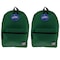 Bazic Basic Backpack, 16", Green, PK2 1033 - alternate 1